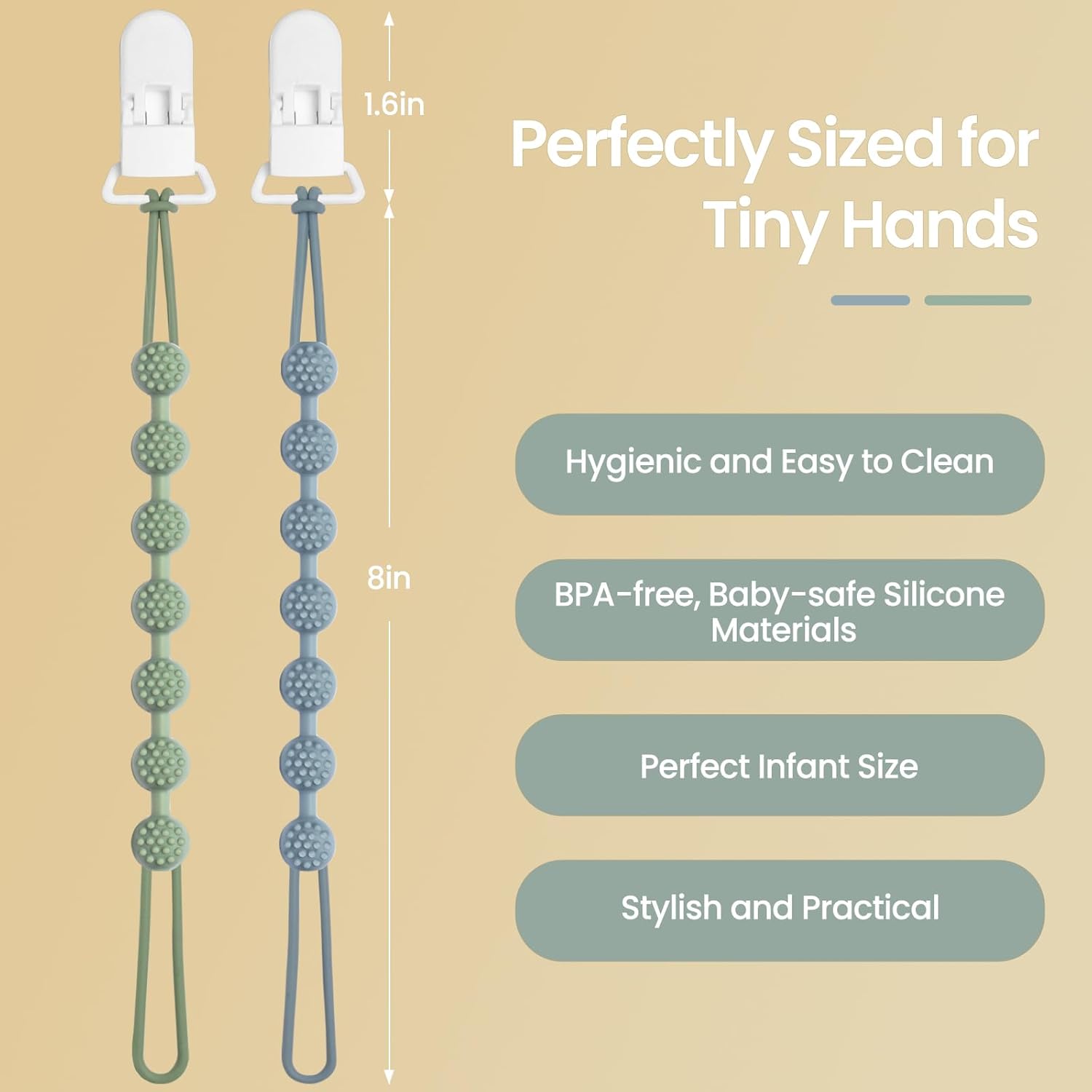 Norvaux Baby Pacifier Clip