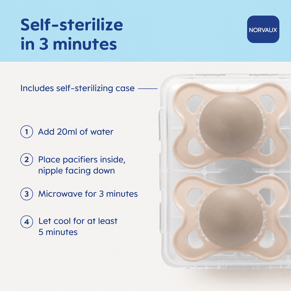 Norvaux Baby Pacifier Skin Soft Silicone