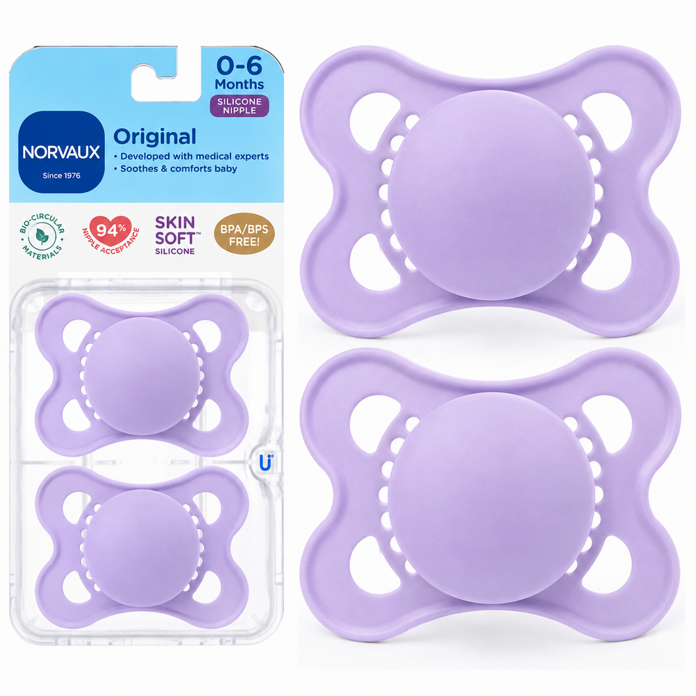 Norvaux Baby Pacifier Skin Soft Silicone